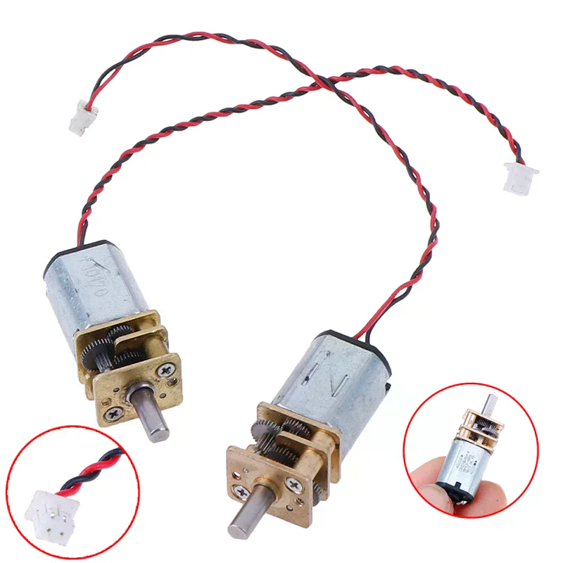 DC 3V-6V 5V 55rpm Reduction Gearbox Slow Speed Micro N20 Full Metal Gear Motor