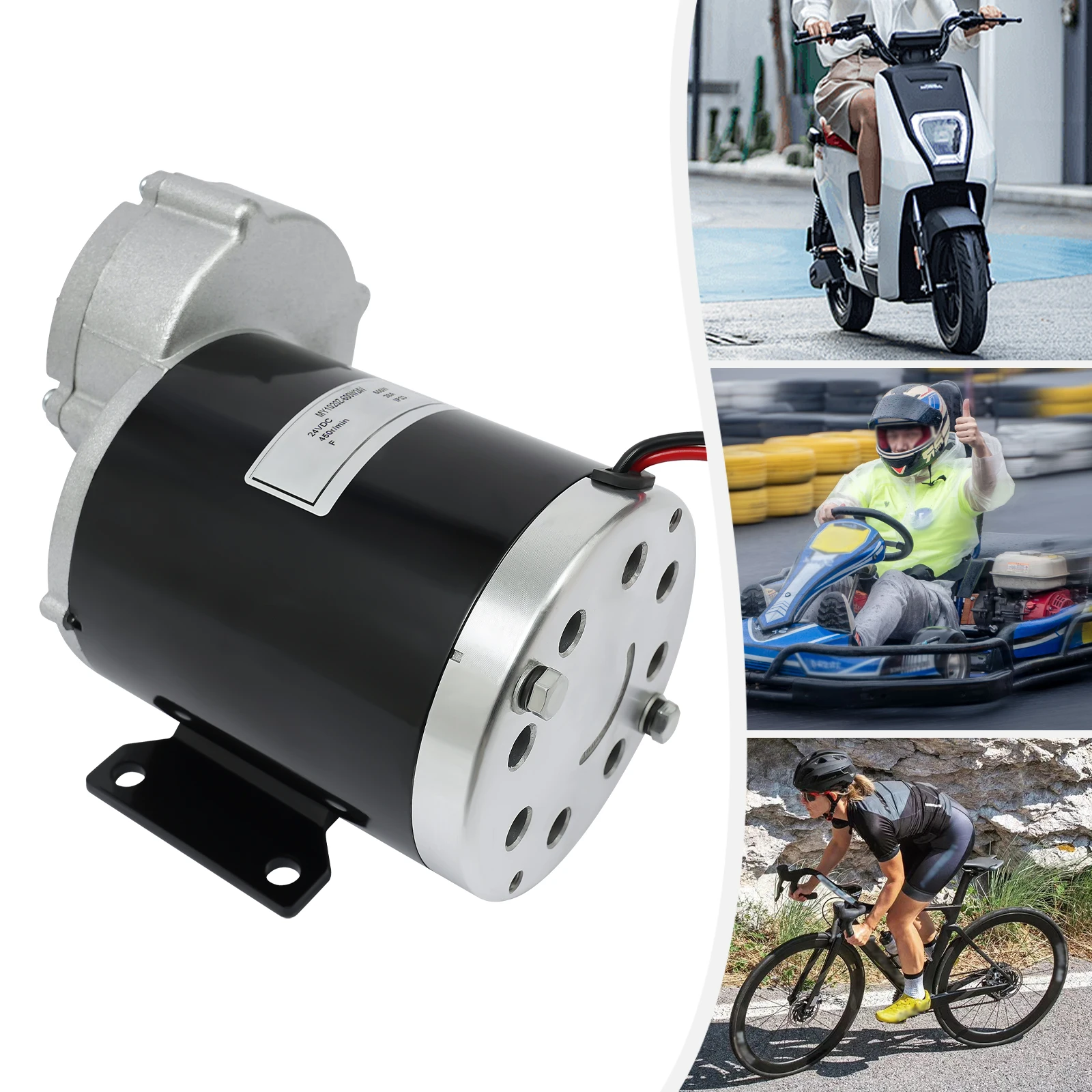 600W 24V Premium Material Reduction Electric Motor DC High Load Capacity Excellent Performance