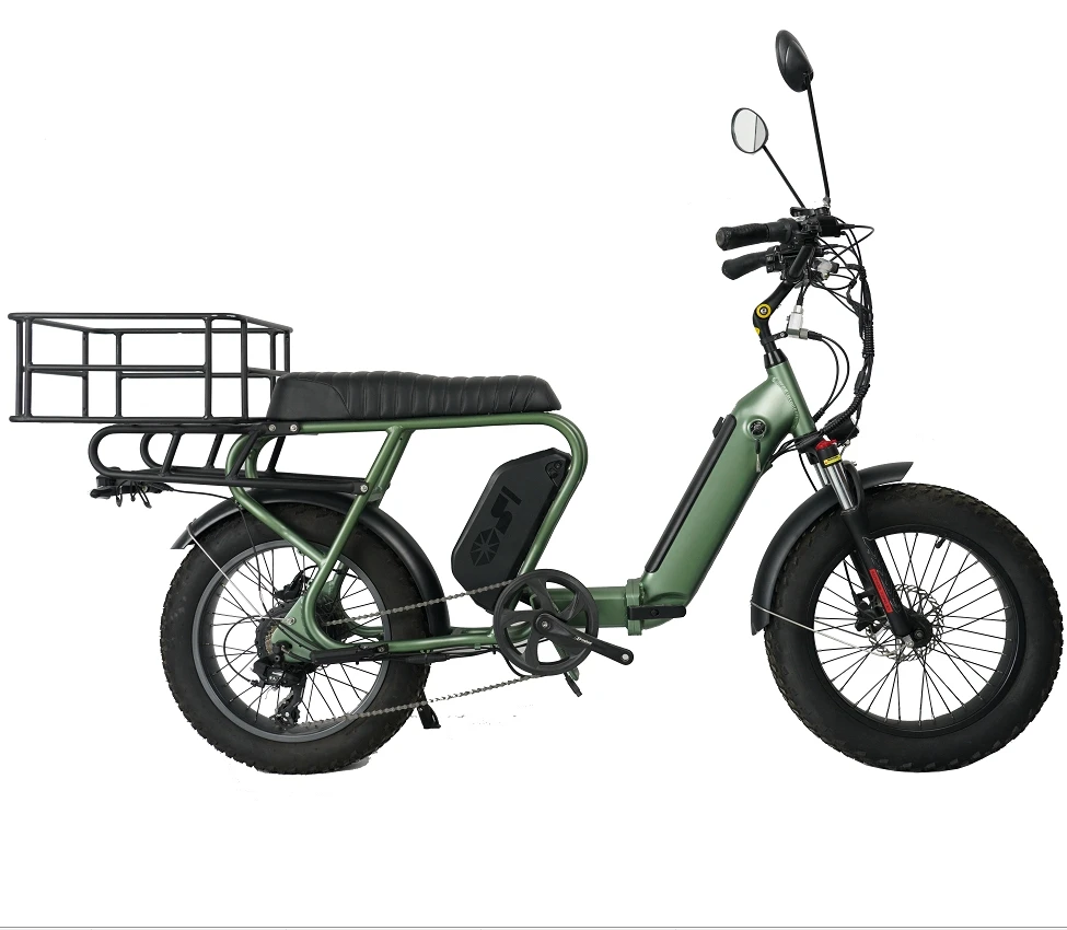 

Two-Seater Folding Electric Bicycle with Motor 48V 500W and Integrated Battery 48V 14Ah for Commuting or Leisurely Rides