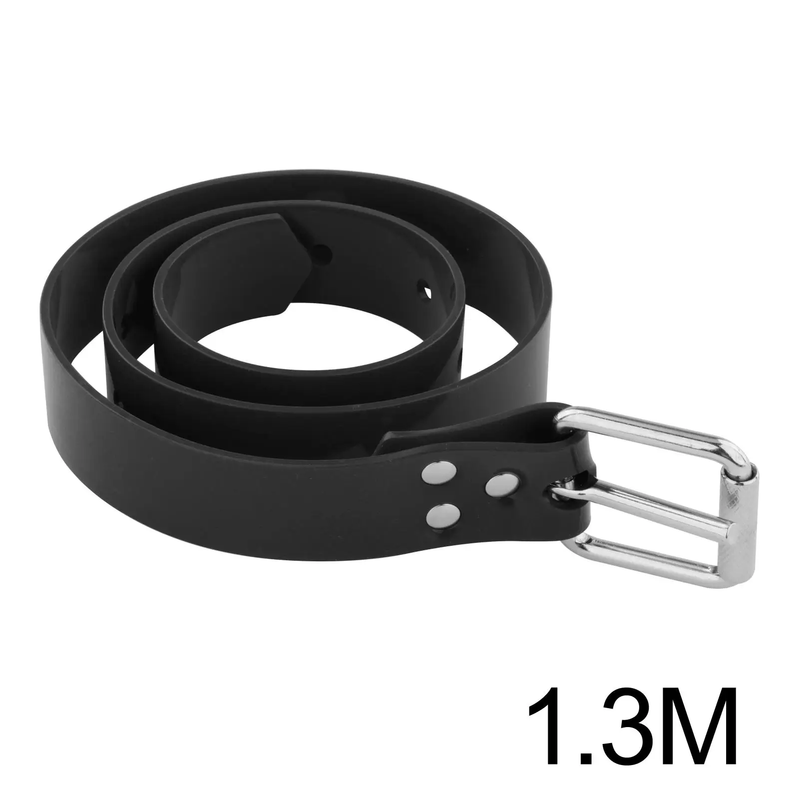 85cm-1.3M Cuttable Silicone Diving Weight Belt with Buckle Snorkeling Weight Tank Pocket Carrier for Scuba Diving Spearfishing