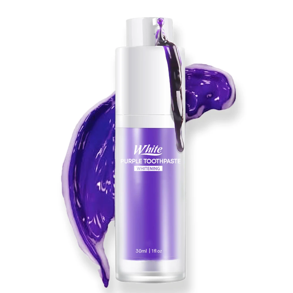 Purple Whitening Toothpaste 30ml Personal Care Cleaning Toothpaste Without Fluor Dental Tartarro Removal Of Plaque