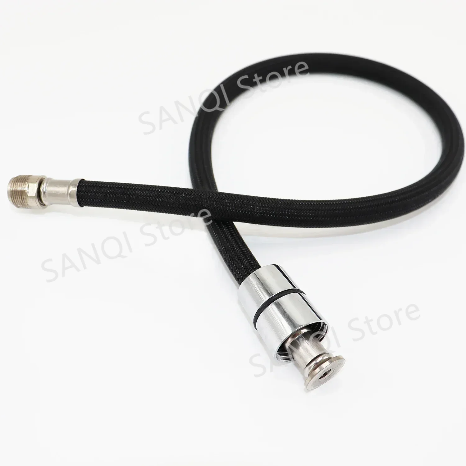Black/Gray Nylon Wire Kitchen Faucet Pull Out Faucet Hoses Gray Nylon Pull-out Hose Tube Kitchen Wash Basin Sink Basin Connect