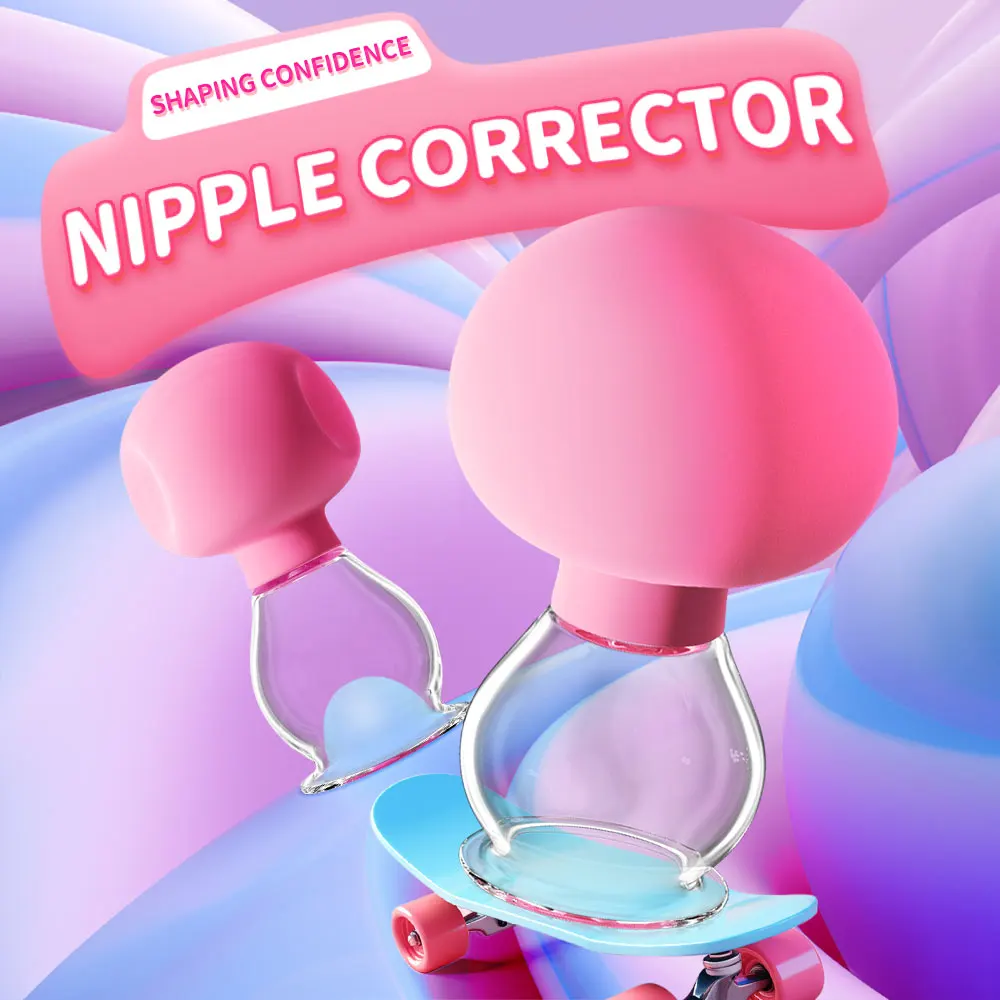 AAV Pinching  Hand Mushroom Nipple Stimulator For Women Breast Face Vacuum Suction Cups Rubber Cupping Massager  Adult Sex Toys