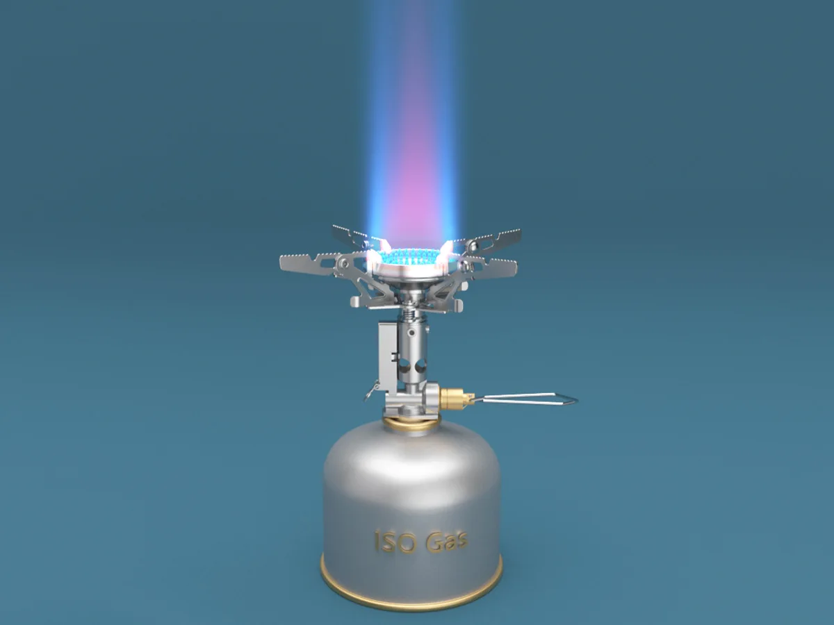 

CAMPINGMOON XD-2F Xuanfeng Ракетная горелка Стабильный выход напряжения Газовая плита для кемпинга Портативная мини-карта Открытая горелка