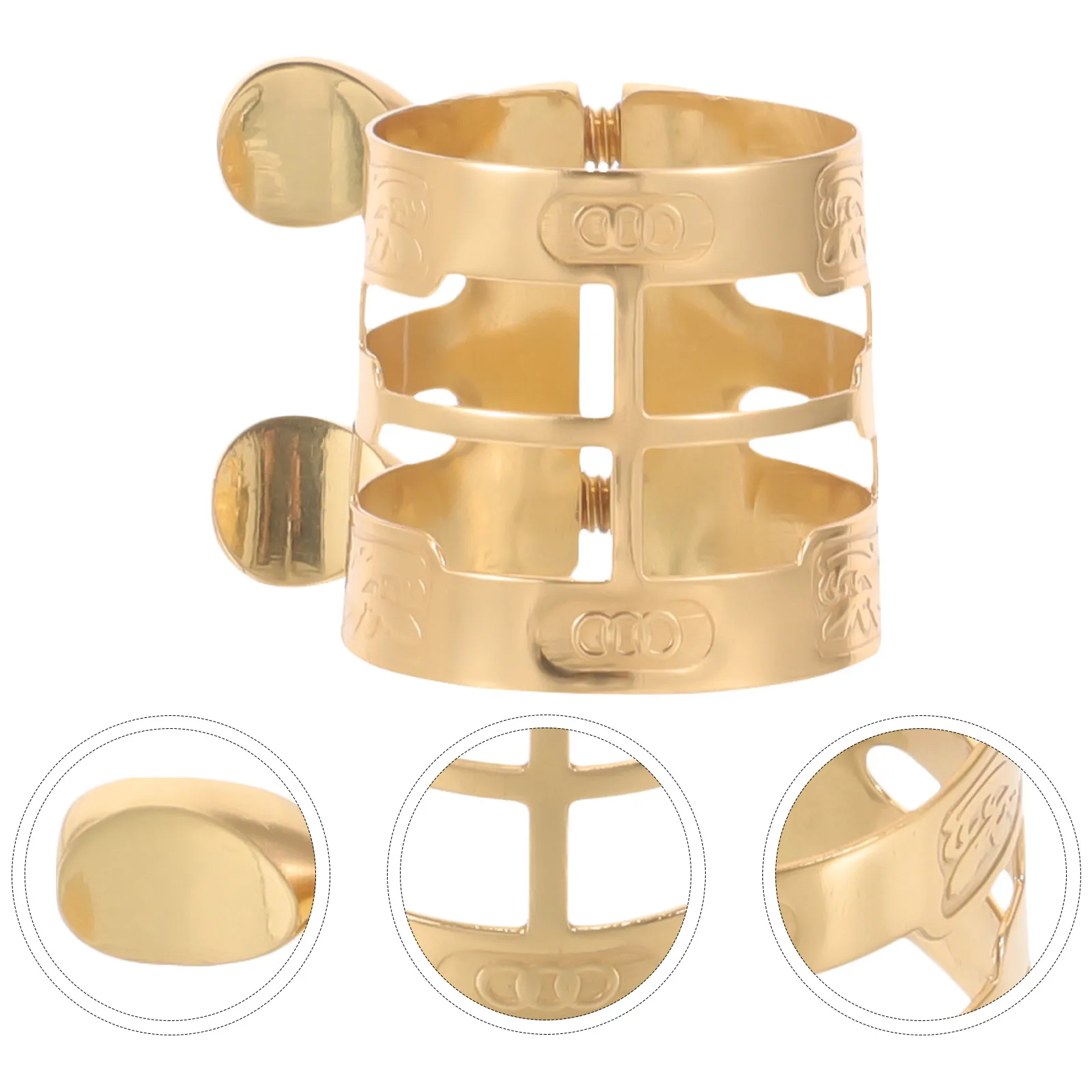 

Saxophone Parts Adjustment Clip Mouthpiece Fastener Instrument for Base Alto Metal Adjustable