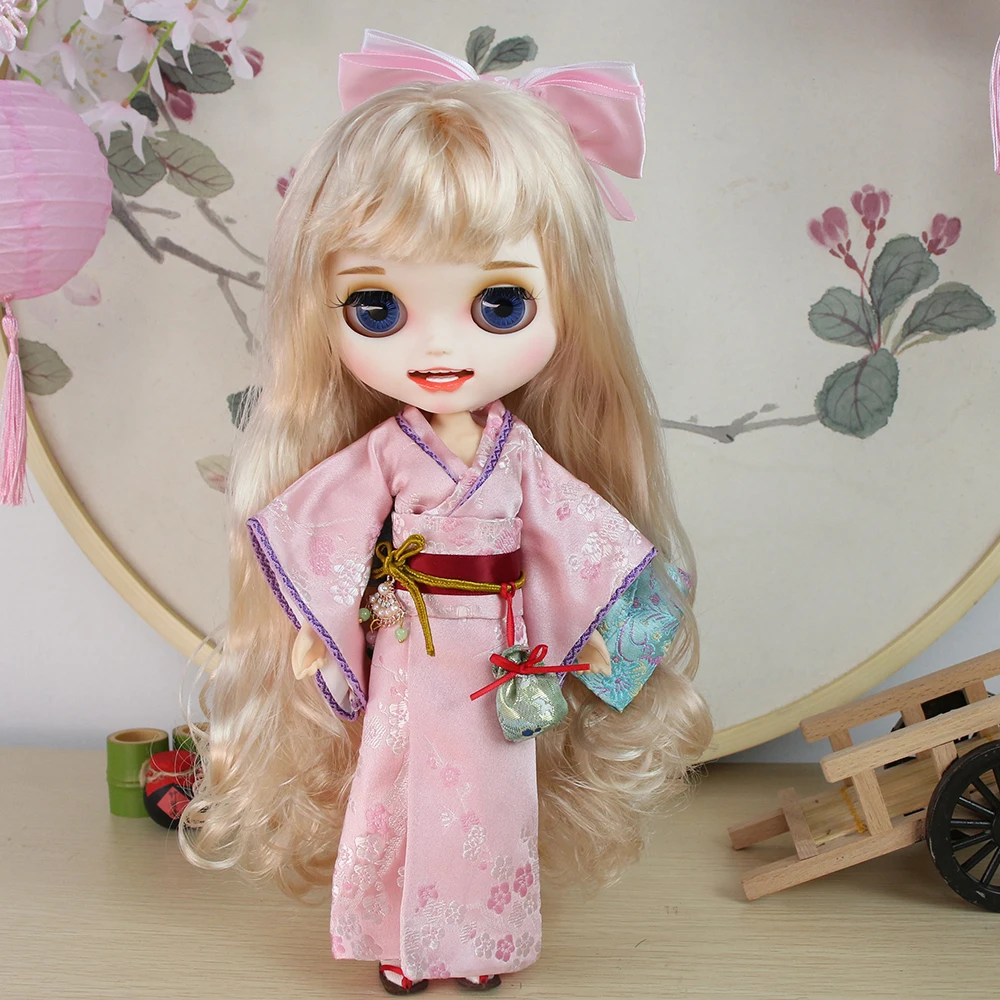 ICY DBS Blyth 1/6 Kimono Set Including Socks Shoes Anime Girl BJD