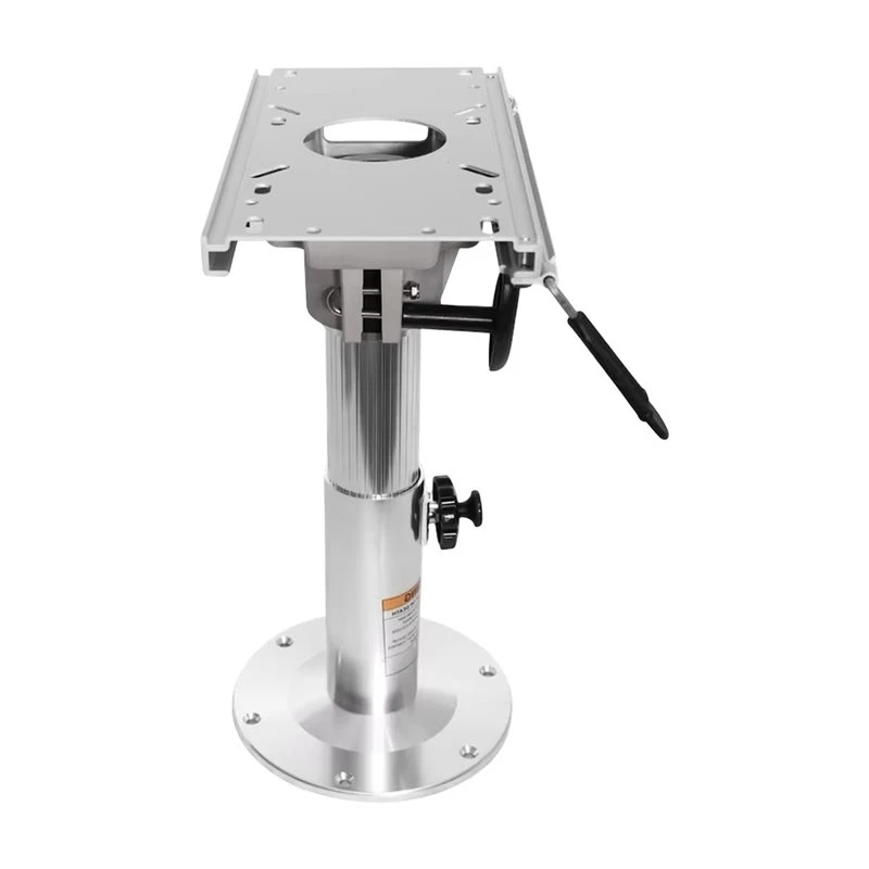 X08A Boat Seat Pedestal With Height Adjustment Locking Mechanism- Slide Base Design Fits 13 Inch To 19 Inch Inch Boat Chairs