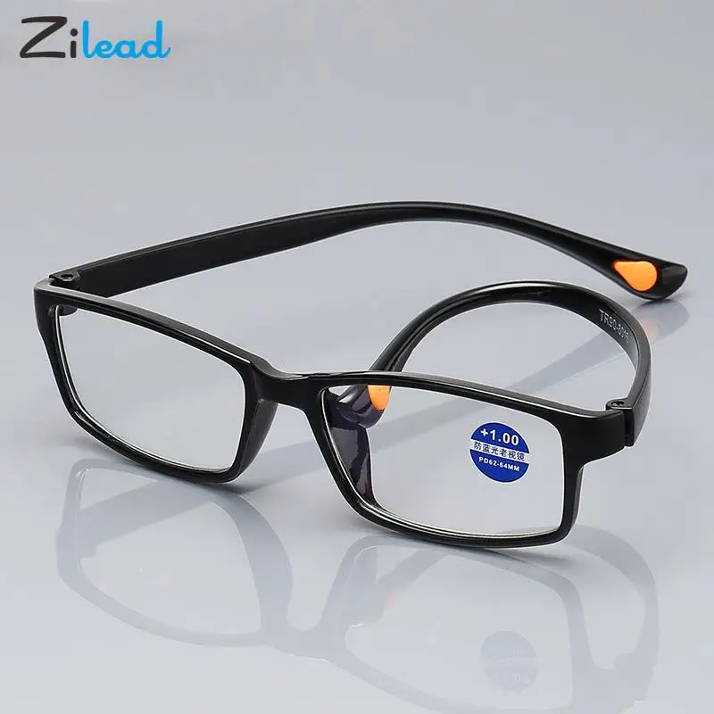 Zilead Ultralight Myopia Glasses TR90 Sports Anti-Drop Nearsighted Glasses Women Men Unisex Shortsighted Minus Eyeglasses 0-1-4