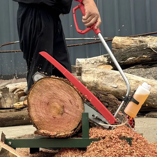 220V Electric Household Firewood Saw High-Power Wood Cutting Machine Rural Firewood Splitter Electric Log Saw - Image 4