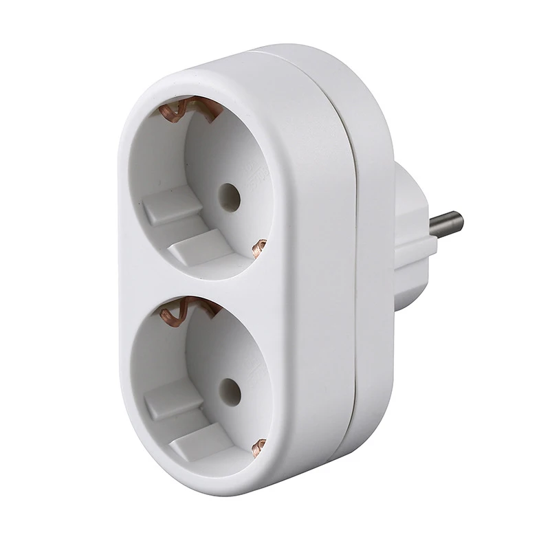 White European 2way 3way EU Wall Extension Power Socket Germany Korea Russia Schuko Plug Converter Outlet 16A 3500W Type E