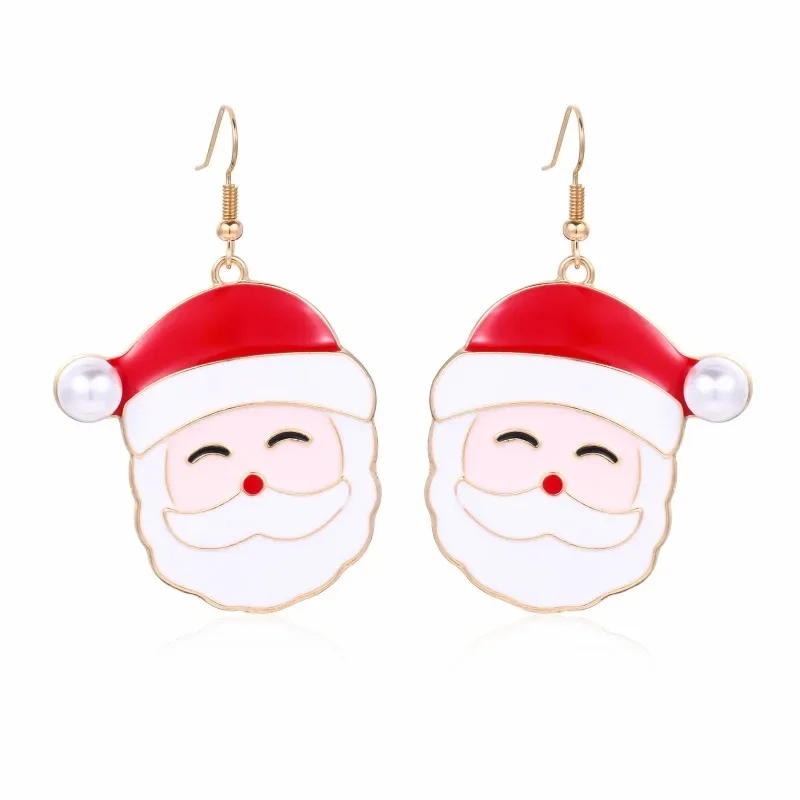 Christmas Earrings for Women Xmas Holiday Dangle Earring Christmas Tree Snowflake Bell Reindeer Earrings Jewelry Christmas Gift