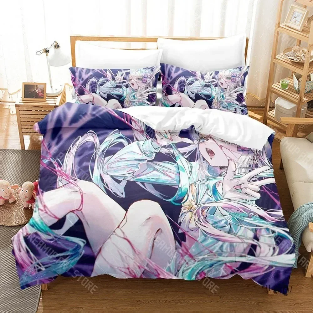 Exquisite 3D Print Needy Streamer Overload Anime Bedding Set Boys Girls Twin Queen King Size Duvet Cover Pillowcase Bed Boys Ad