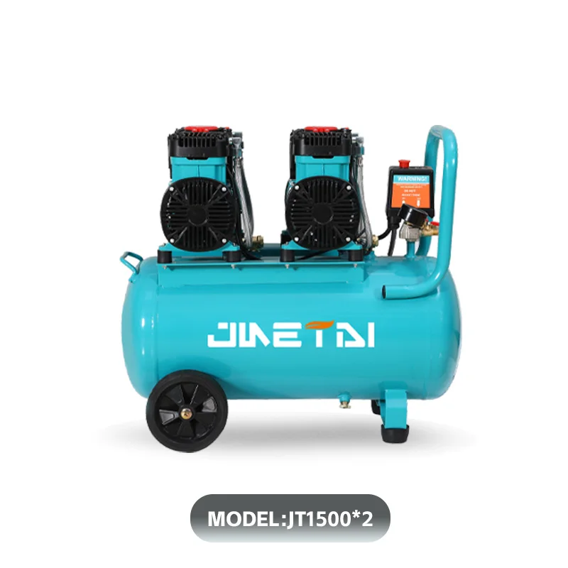 4HP 50L 8BAR Doppelkopf-Vierzylinder-Zweipoliger-Luftkompressor mit superleisem Kolben