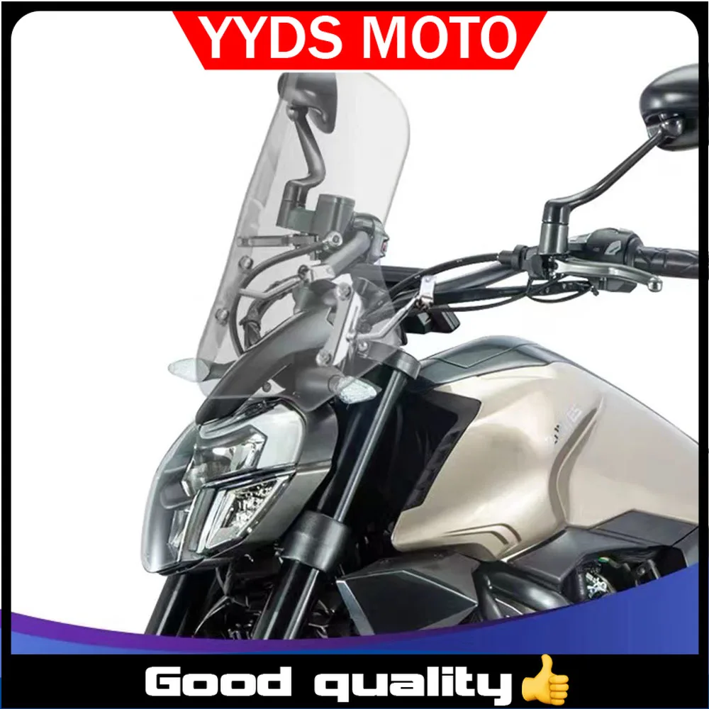 Zontes ZT310-V ZT350-V Motorcycle Windshield Smoked Transparent Windscreen Fit for ZONTES 310V 350V Series 310V1 350V1 310V2