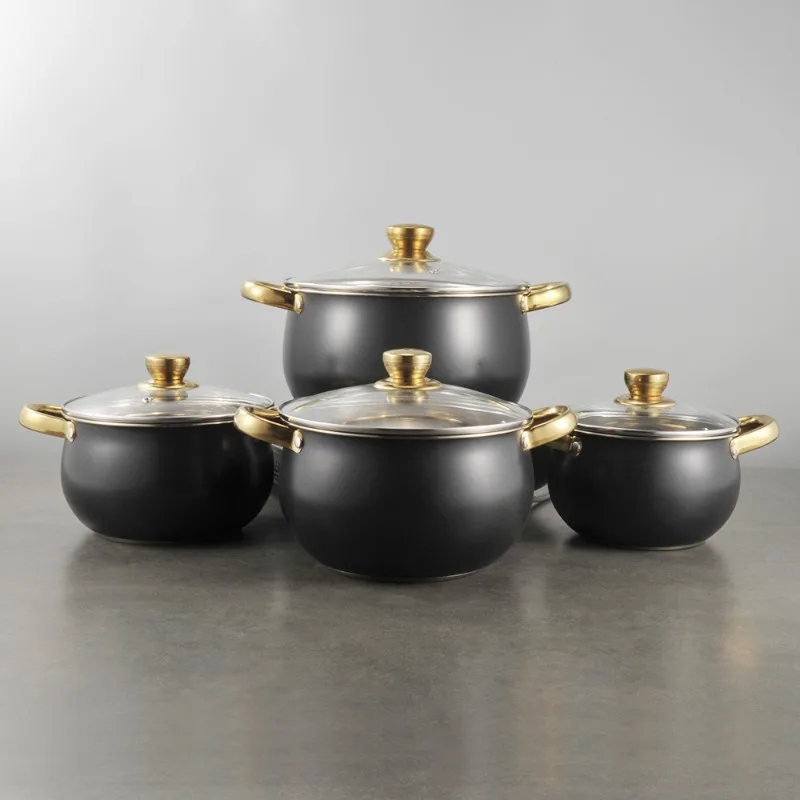 Stainless Steel Pot Set, Kit, Thickened, Kitchenware Soup Pot Cookware