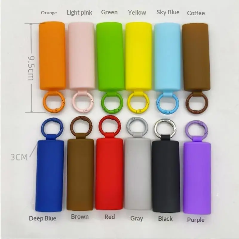 J6 Lighter Silicone Holder with Keychain Snap-Fit Protective Cover Lightweight Shockproof Case for Camping Hiking