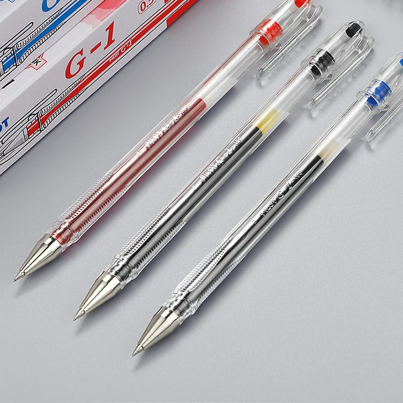 12Pcs Pilot Gel Pen BL-G1 0.5Mm Klassieke Stijl Grote Capaciteit Examen Gewijd Water Pen Kantoor Handtekening Leuke Koreaanse briefpapier