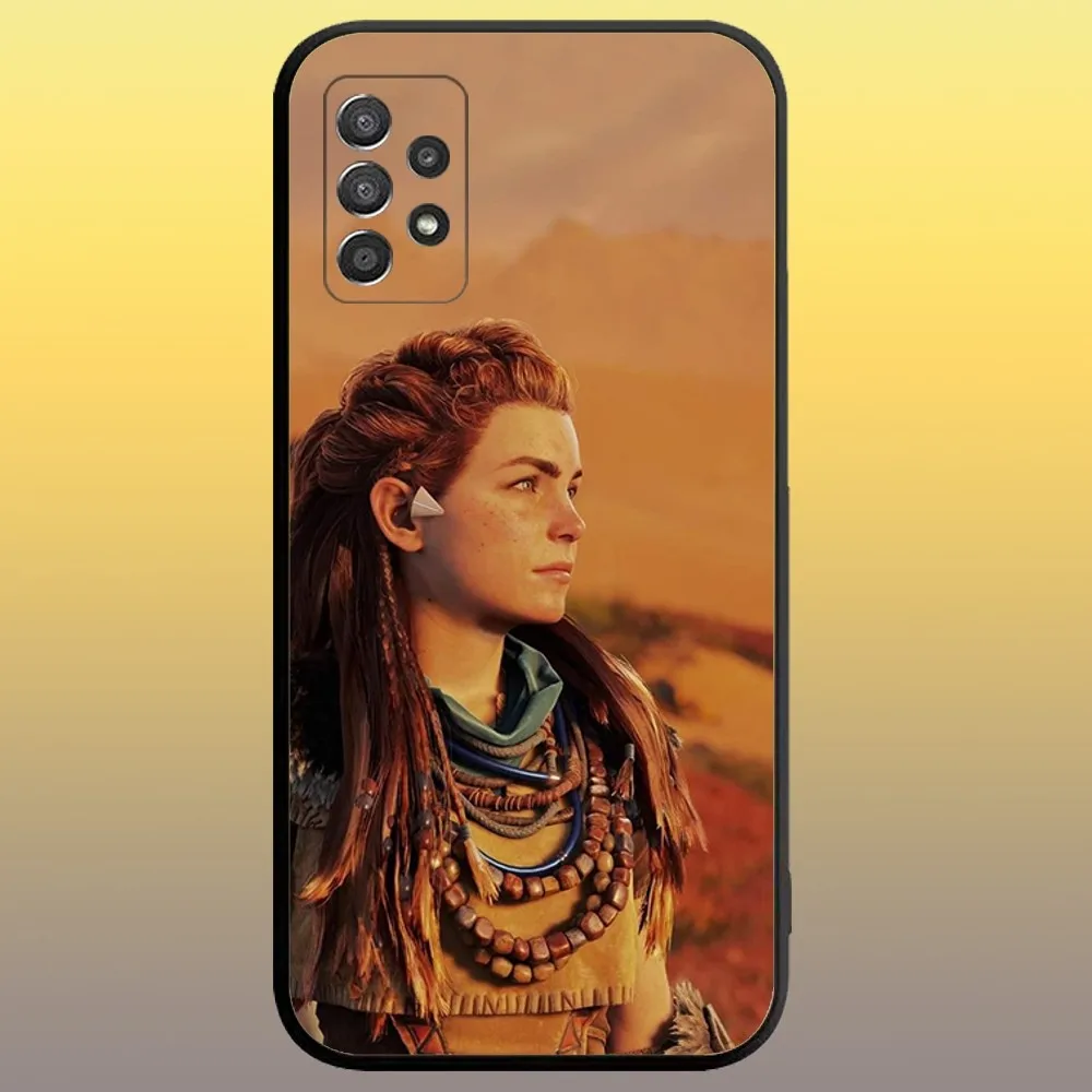 Horizon Zero Dawn Aloy Phone Case for SamsungA 91,80,73,72,71,70,53,52,51,42,41,40,32,31,30,22,21,20,13 S 4G 5G Soft Black Case