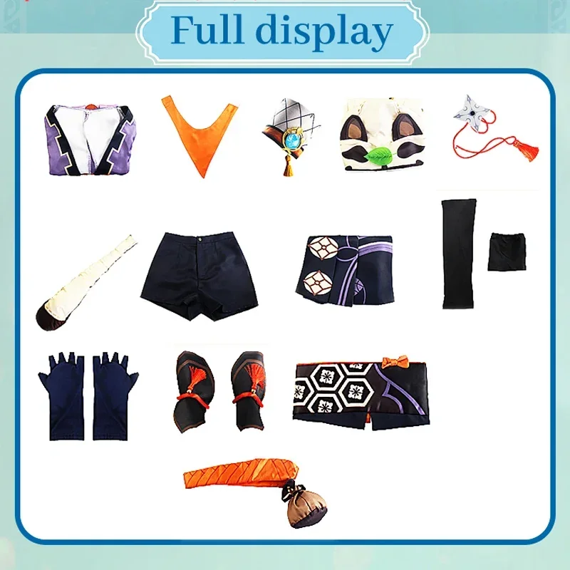 Genshin Impact Sayu Cosplay Costume Adult Carnival Uniform  Anime Halloween Party Costumes Masquerade Women Game