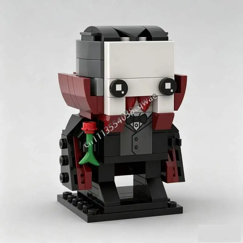 152 PCS Classic Vampire Brickheadz Character MOC Model Building Blocks DIY Assembly Educational Holiday Collection Display Gifts