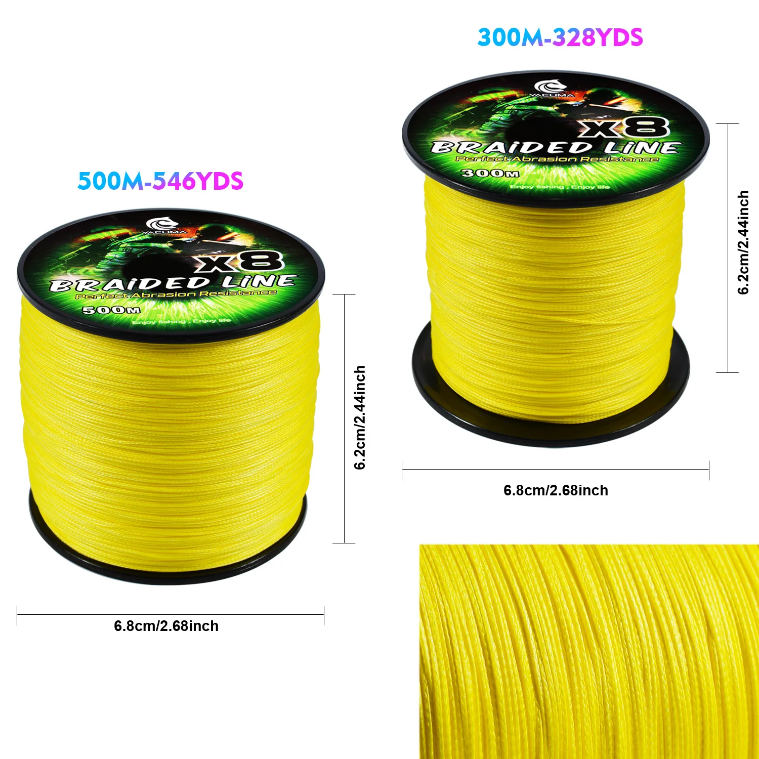 YACUMA 328YDS/546YDS X8 Gefloc – Monofilament Line Bewertung und Preis