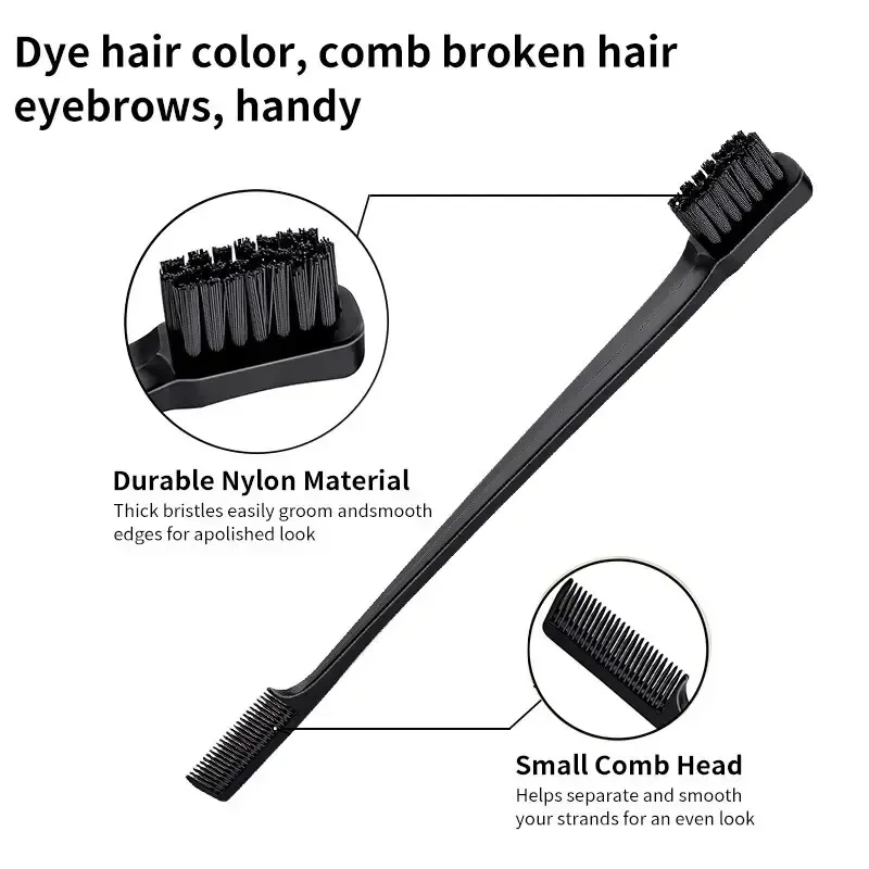 Comb Set Hair Styling Special Pointy Tail Beating Double Headed Brush Eyebrow Long Barber Children Hair Salon Tools