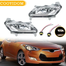 For Hyundai Veloster 2011 2012 2013 2014 2015 2016 2017 Front Bumper Fog Light Headlight With Wire 922012V010 922022V010