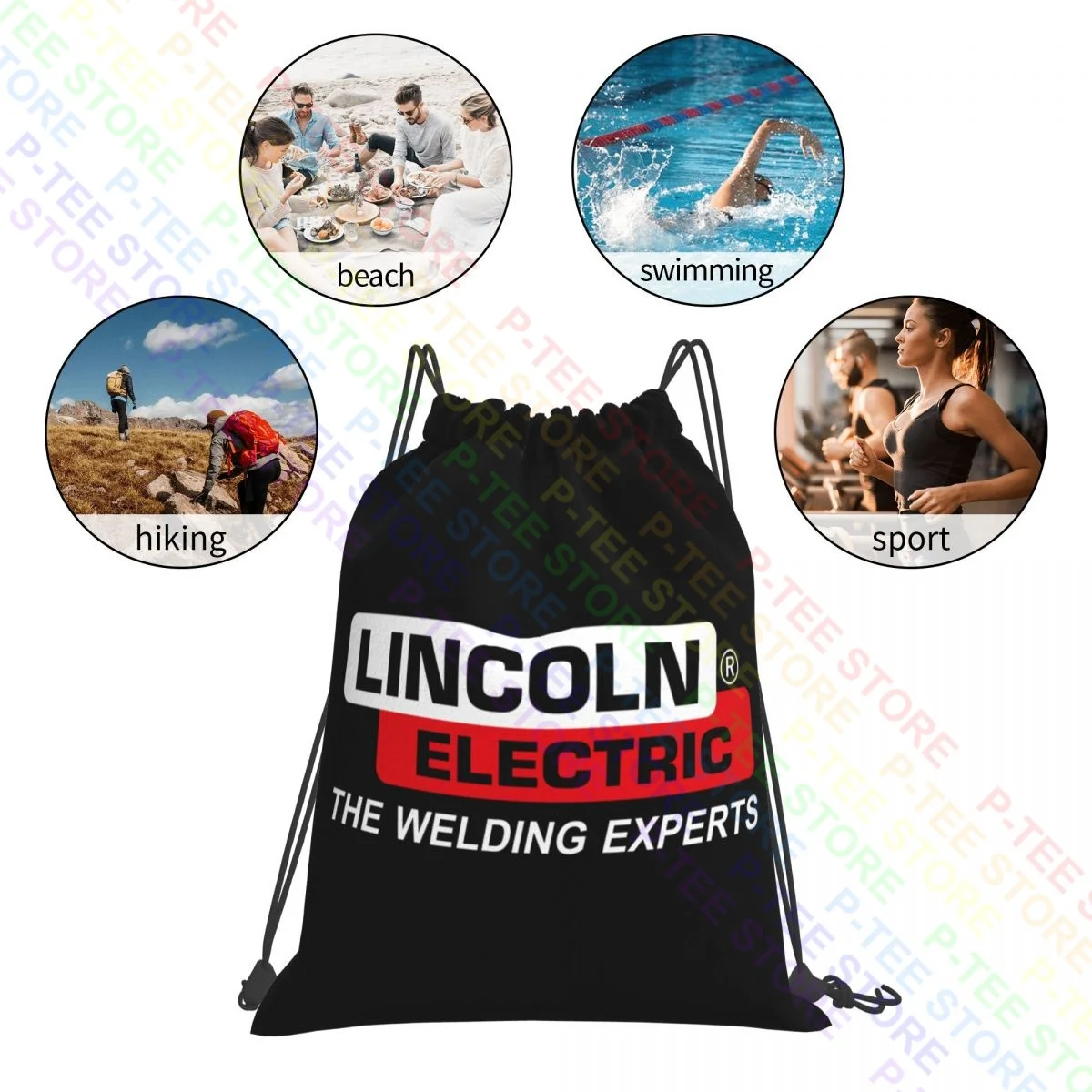 Lincoln Electric Welders Welding Experts Wire Equipment Drawstring Bags Gym Bag Gym Multi-function