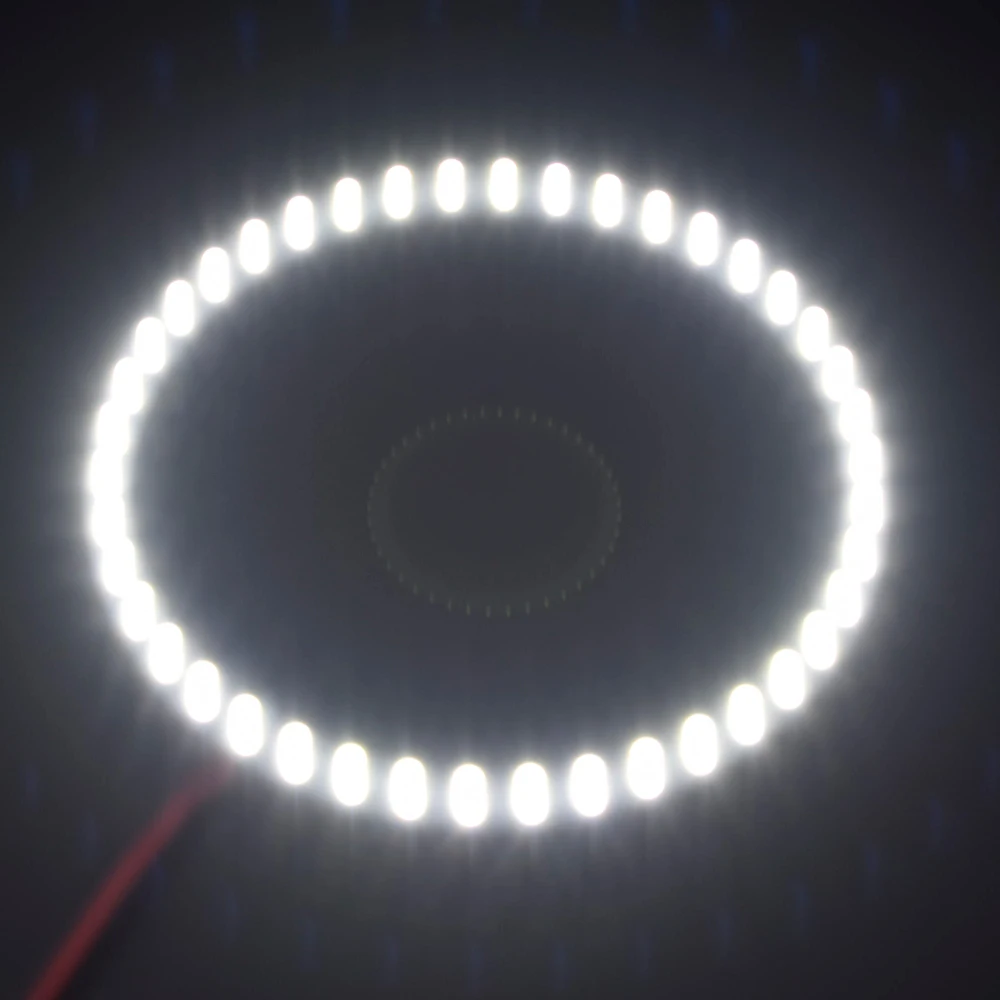 1PCS X White Yellow Red Blue Green 150mm 45 LED Angel Eyes Ring Round Car SMD Light Lamp Bulb Headlight DC9-14V