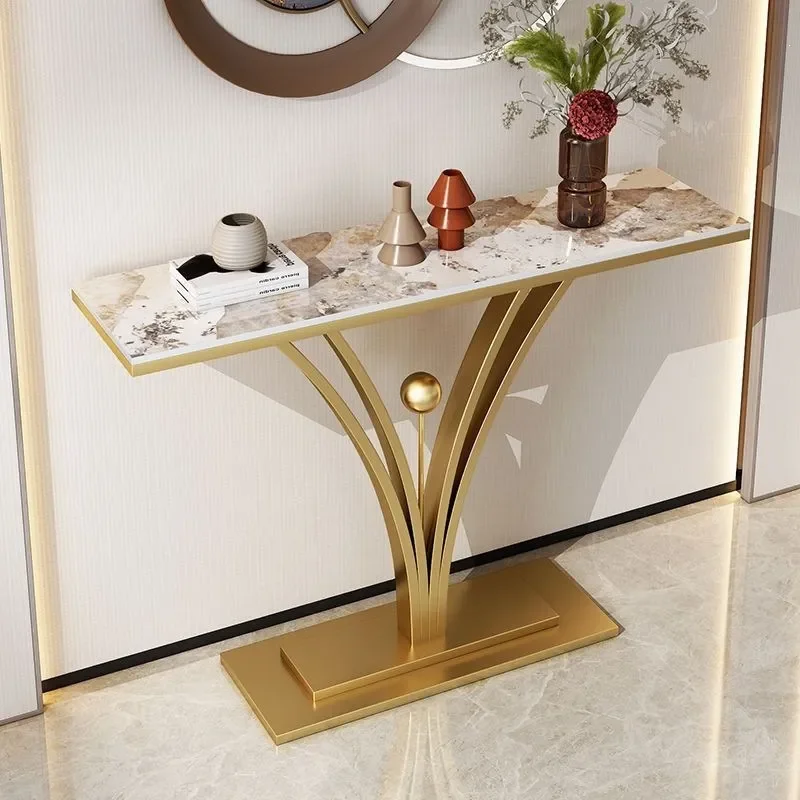 New Entrance Ornament Marble Strips Against Wall for Entryway Table Light Luxury Art Decor Several Strips Modern Home