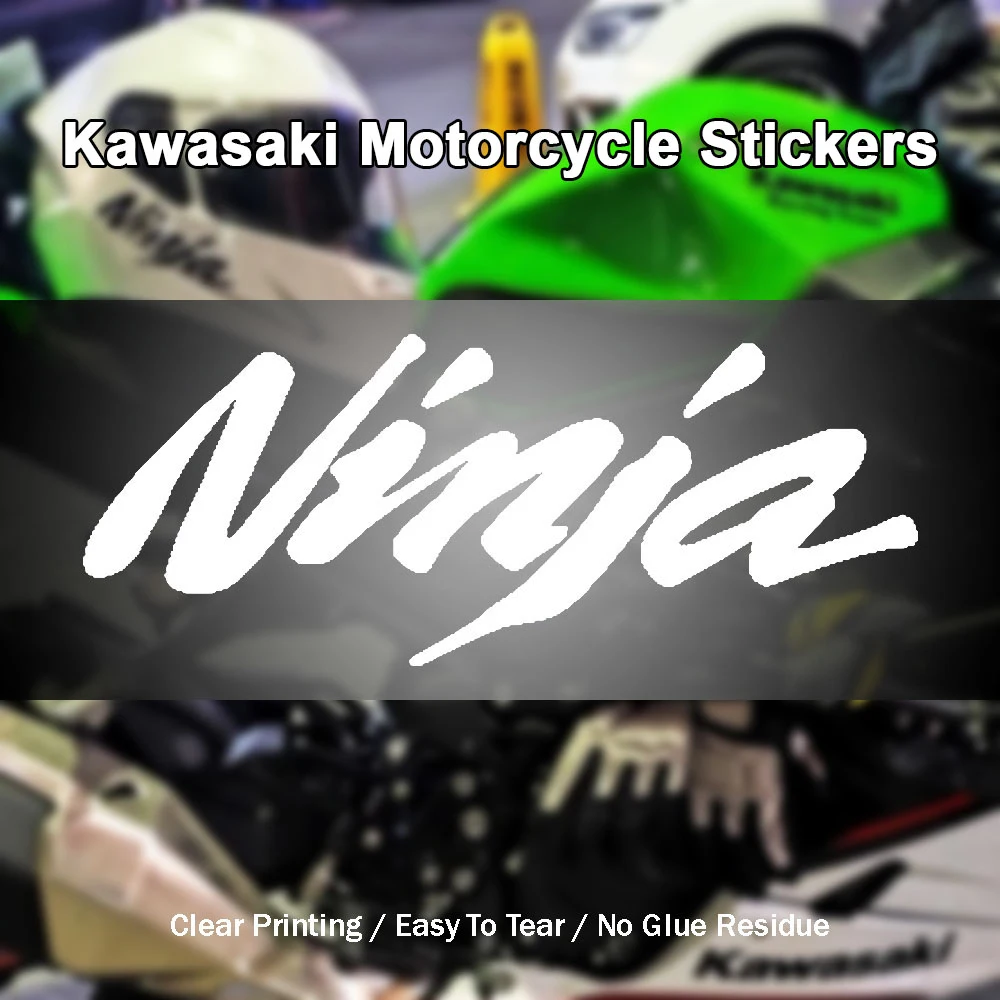 

Наклейки с эмблемой Kawasaki Ninja, светоотражающие наклейки с печатью высокой четкости для всех моделей Kawasaki Ninja 400, 650, Z1000, декор