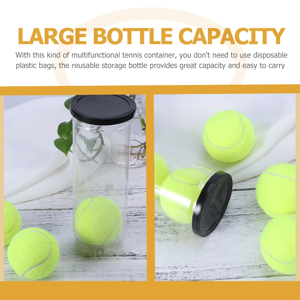 Tennis Cylinder Organizer Clear Container for Balls Baseball Storage Practical Multi-function