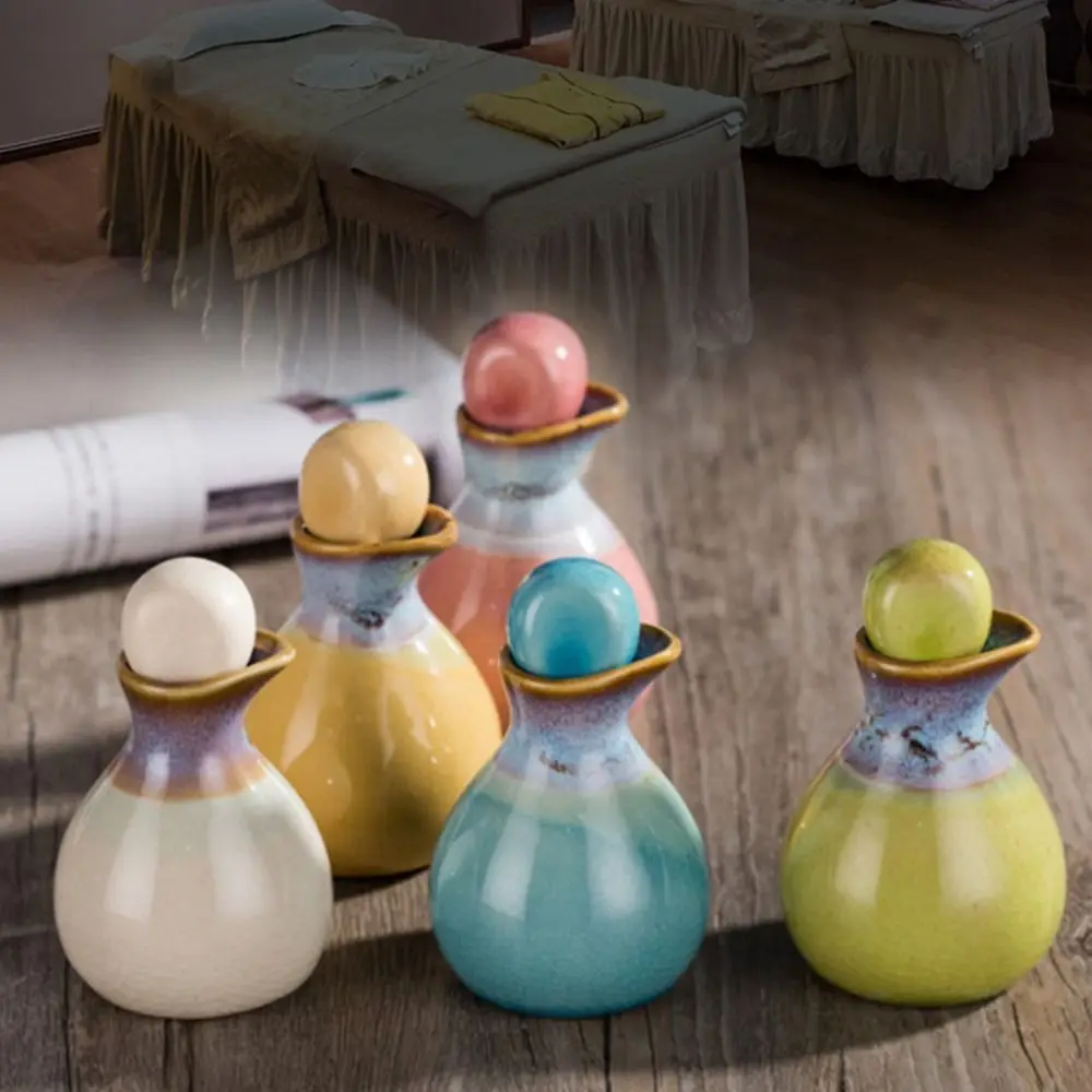 Multipurpose Refillable Essential Oil Bottle Vintage Durable Perfume Bottles Ceramic Mini Duck Billed Bottle Beauty Products