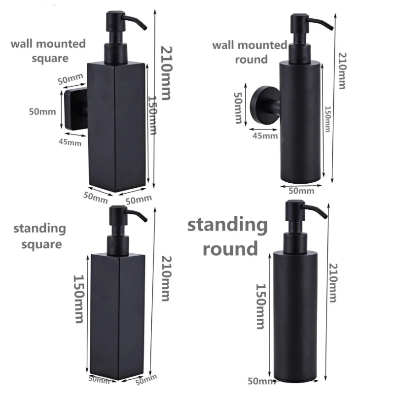 304 ze stali nierdzewnej rysunek złoty drut czarny kwadratowy okrągły ręczny dozownik mydła mydło w płynie pudełko do łazienek hotelowych