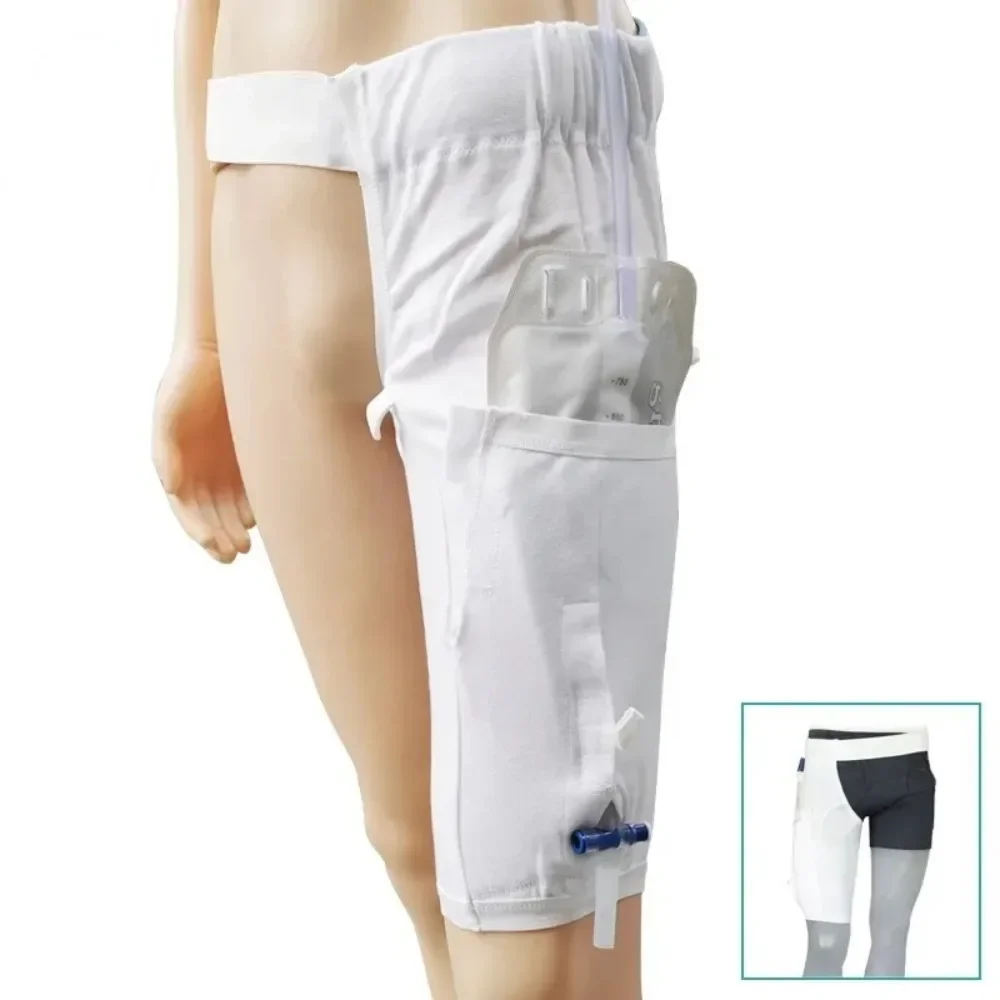 Adjustable Urine Catheter Leg Holder Urinary Incontinence Supplies Thigh Fixation Cover Drainage Strap Walkable Breathable