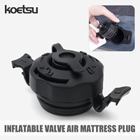 KOETSU Inflatable Valve Air Mattress Plug - Air Valve Secure Seal Cap for Inflatable Airbed Mattress- Black