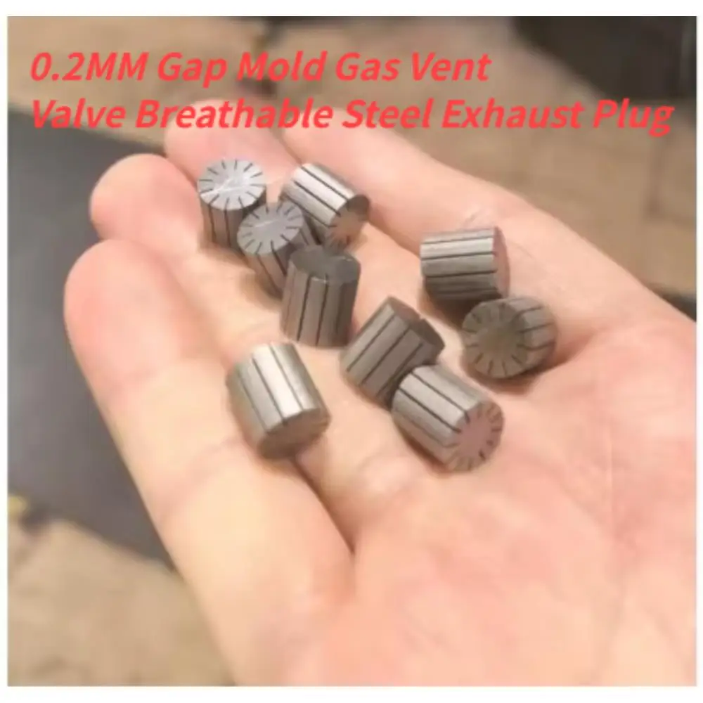 Gap Mold Gas Vent Valve Breathable Steel Exhaust Plug for Plastic Injection Mold Cavity Gas Discharge