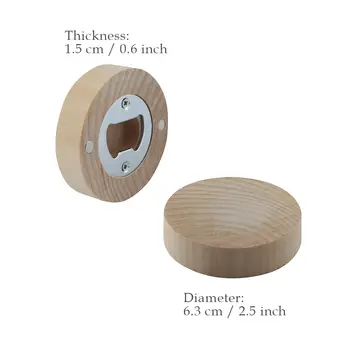 Svatební suvenýry, personalizované dřevěné magnetické otvíráky na lahve, svatební dárky pro hosty, personalizovaný magnet na ledničku s krabičkou 12 nejlepší prodej magnetické svatební dárky - №10