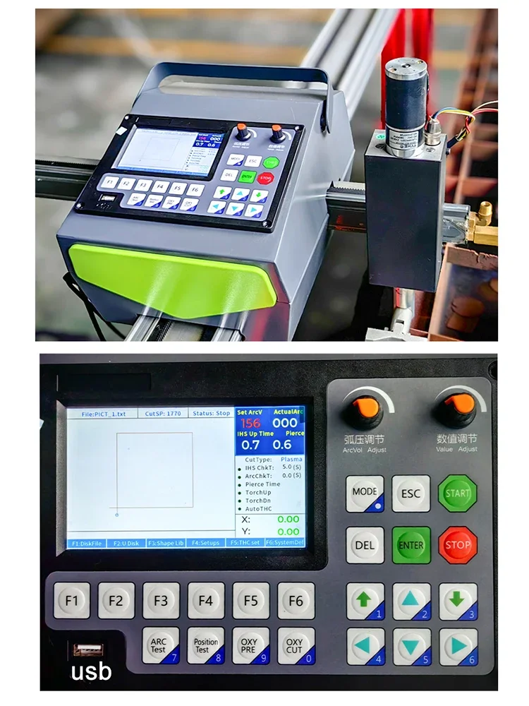 آلة قطع اللهب آلة قطع البلازما المحمولة القوس والنشاب Pantograph الألومنيوم النحاس الصلب آلة قطع الألواح المعدنية الصغيرة