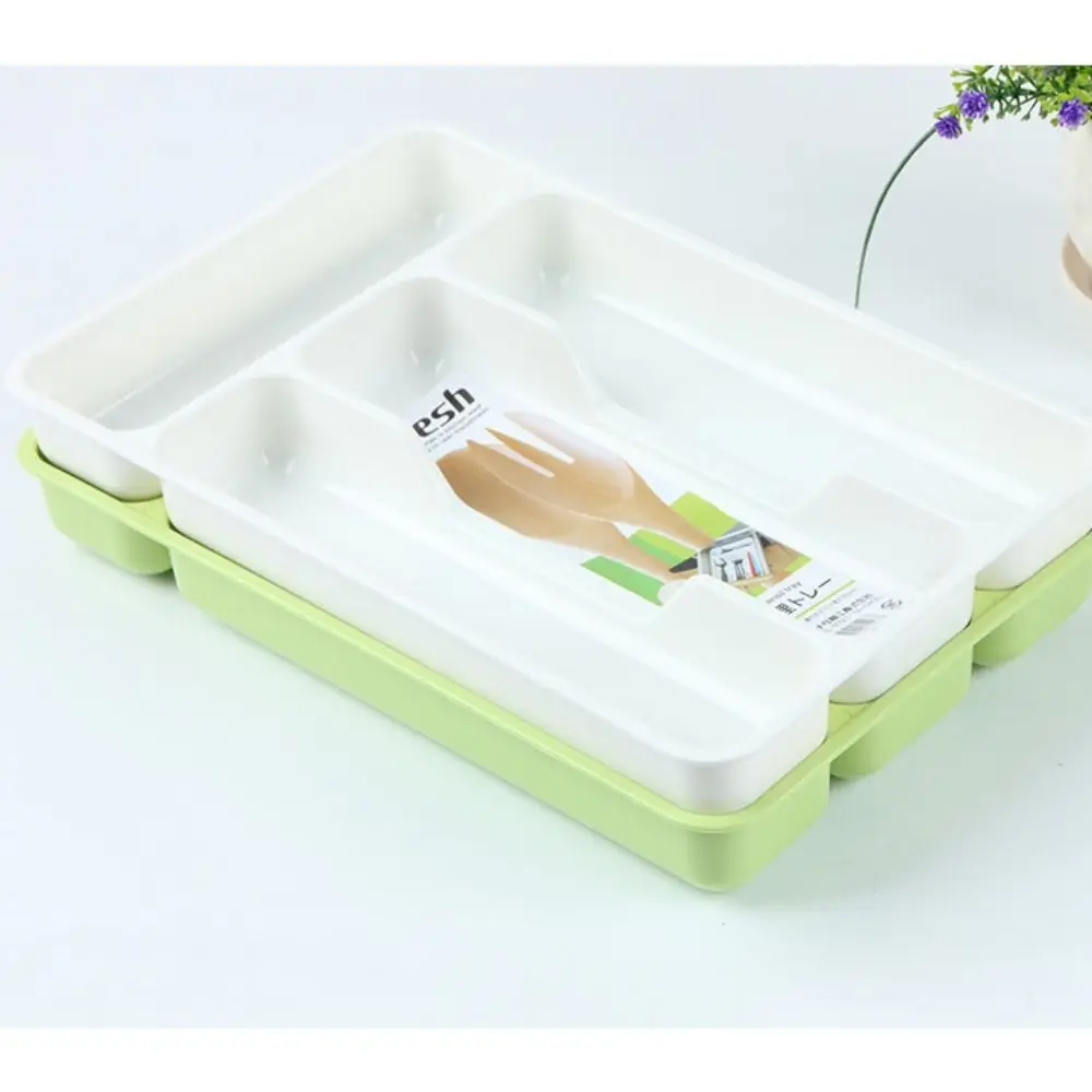 Durable Home Accessories Utensil Metallic Holder Rack Cutlery Tray Kitchen Drawer Organiser