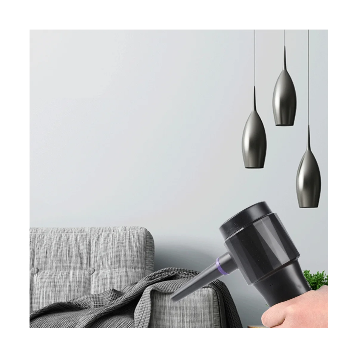 2 in 1 Wireless Car Vacuum Cleaner Handheld Dust Catcher Portable Multifunctional Blowing Suction for Car Home Office