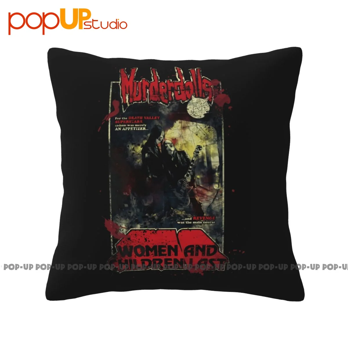 Sleep Murderdolls-Affiche vintage d'horreur des années 80, taie d'oreiller de bande, housse de coussin pour chambre, peau douce, antibactérien