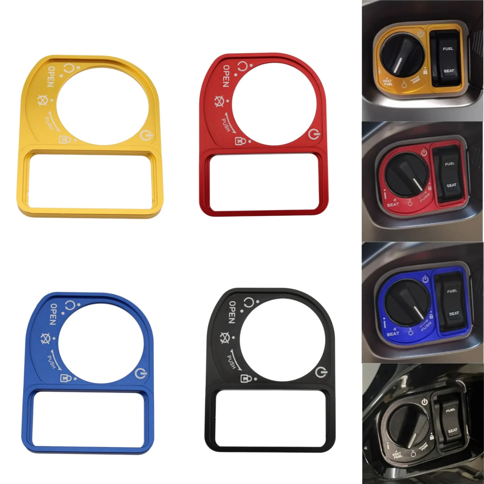 

For Honda PCX150 PCX160 PCX125 ADV150 Motorcycle Cover Electric Lock Button Cover Protector Switch Cover Trim Accessories