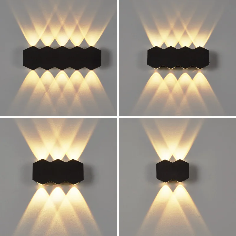 4W 6W 8W Aluminum Minimalist Garden Door LED Wall Light Modern Indoor and Outdoor Wall Light Home Decoration Lighting