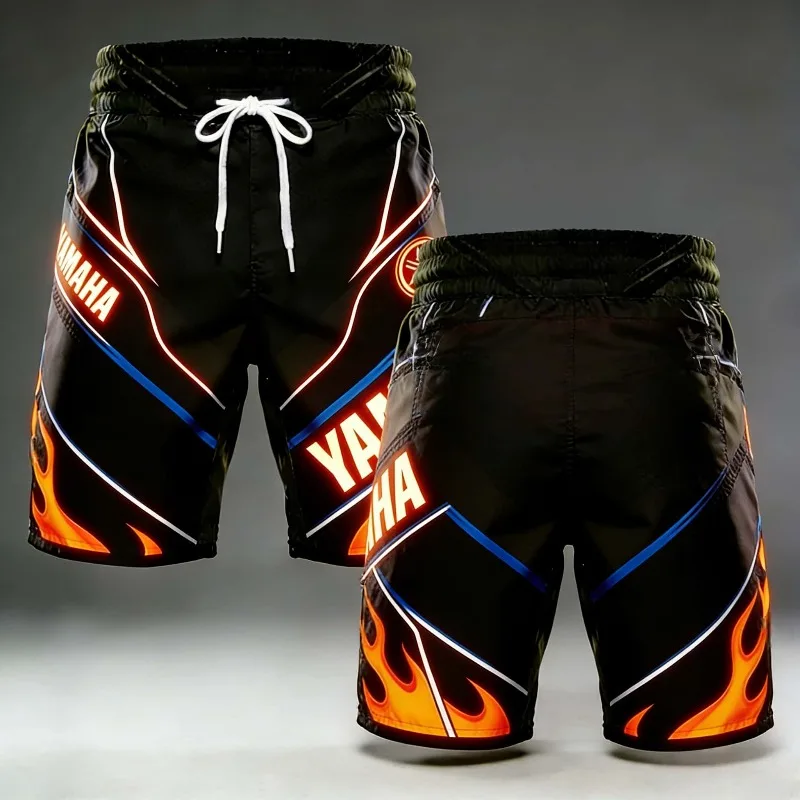 

2026 Summer New Yamaha Black Fashion Sports Outdoor Fitness Shorts, Men Women Large Casual Motorcycle Riding Shorts
