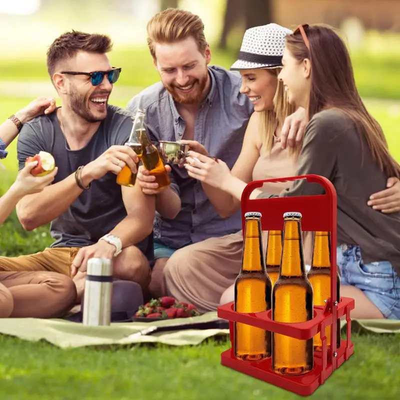 Milk Bottle Holder Milk Bottle Beer Rack Holder Foldable Wine Beer Rack Basket Cup Carrier For Gym Training School Outdoor Trips