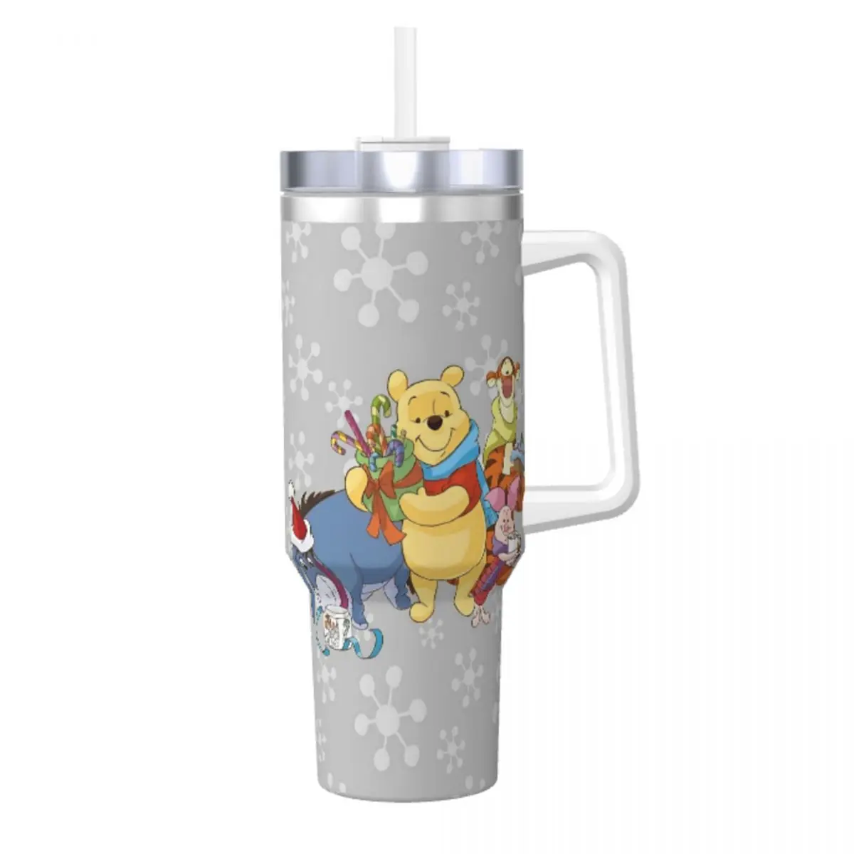 

Stainless Steel Tumbler Pooh Bear Large Capacity Thermal Cups Keep Heat Cold and Hot Car Mugs Beach Custom Water Bottle