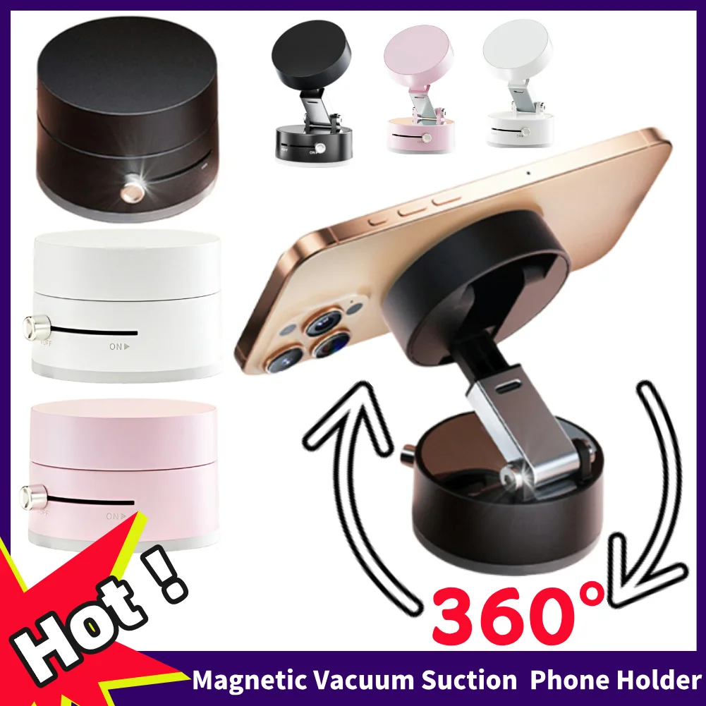 

Двусторонняя присоска, магнитный держатель для телефона, многофункциональный складной держатель для хранения, вакуумная сильная присоска, автомобильное крепление для телефона