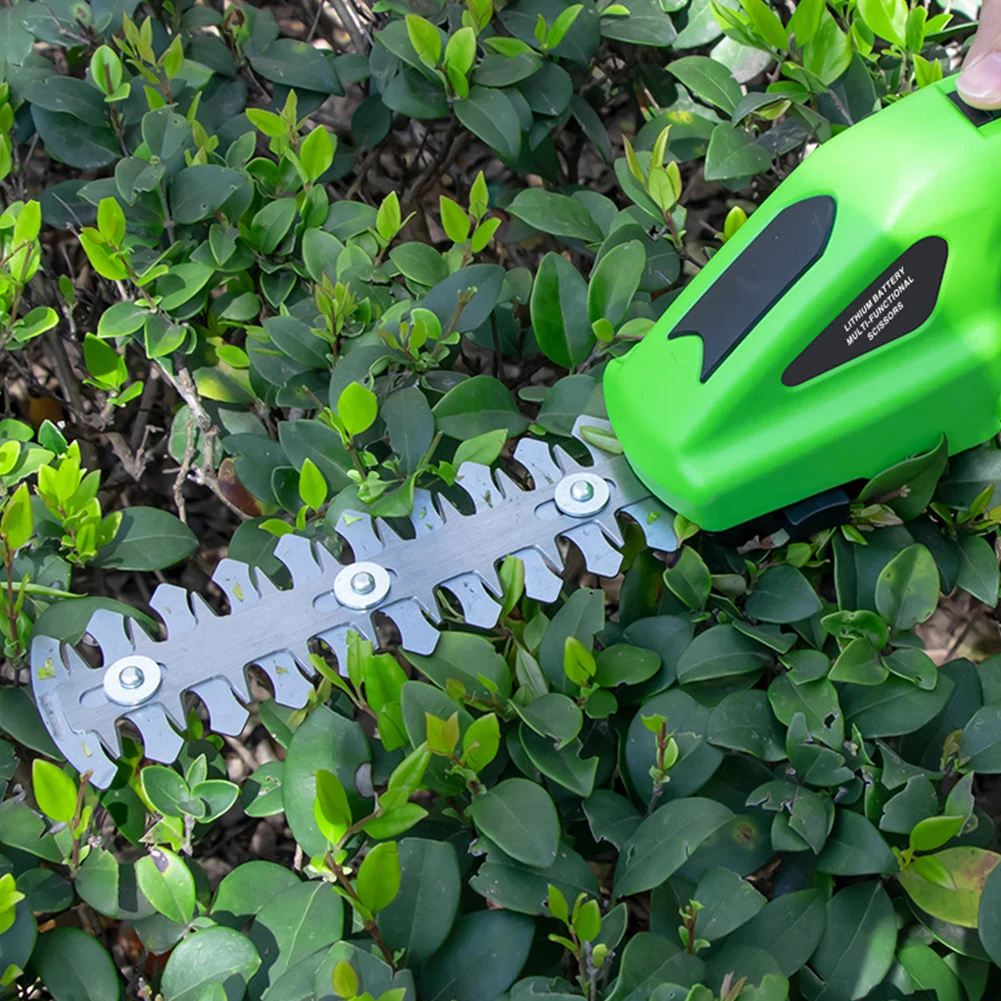 Electric Hedge Trimmer 3.6V Cordless Hedge Cutter Portable Handheld Household Shrub Weeding Pruning Mower Garden Tools