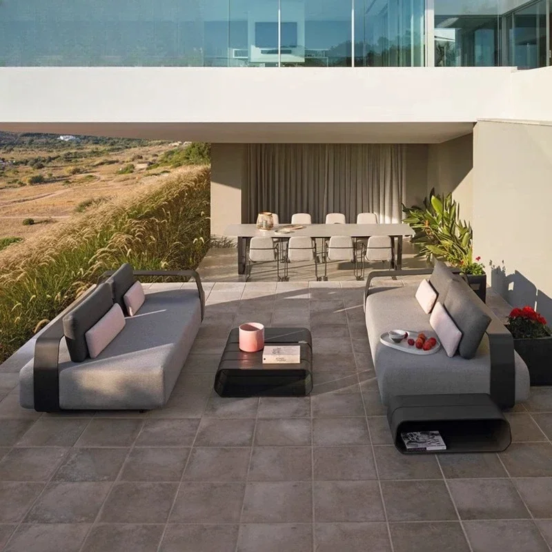 Leisure hotel terrace sofa outdoor villa balcony furniture open-air corner  B & B garden courtyard
